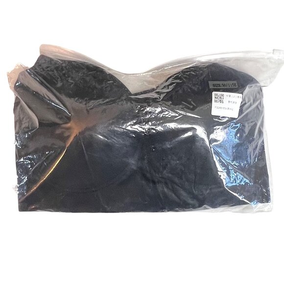 Back Smoothing Full Coverage Bra Size 48/50 E Adjustable Straps Black New - Picture 8 of 8